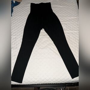 Solid Black Maternity Leggings Size Large